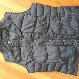Lands End dark green vest womens size small